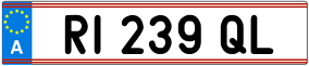 Trailer License Plate